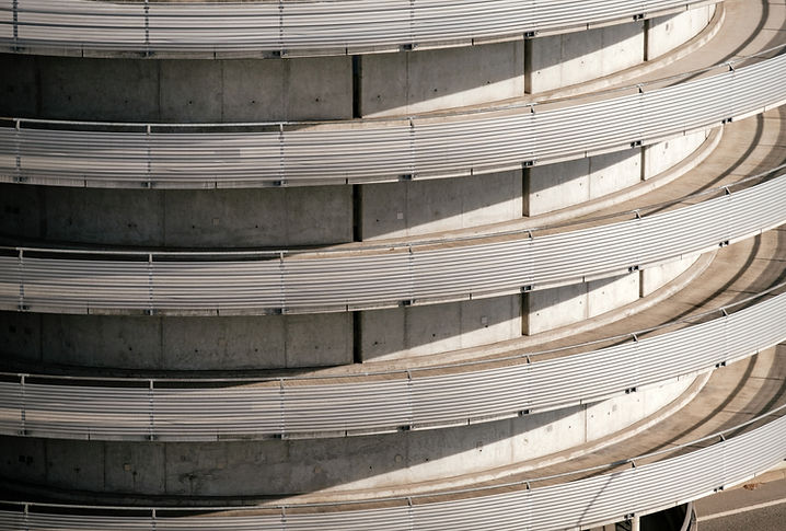 Curved building facade